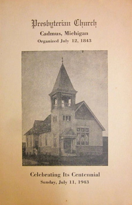 Cadmus - Presbyterian Church Program (newer photo)